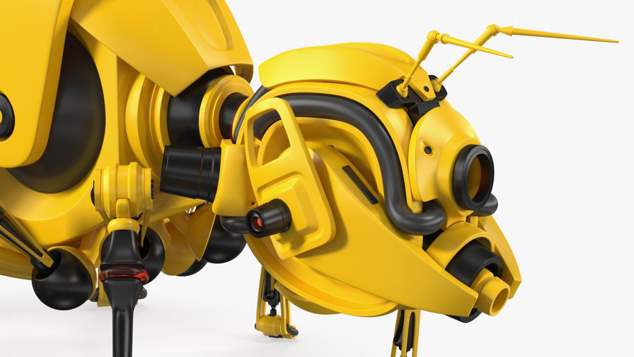 3D Robot Bee Yellow