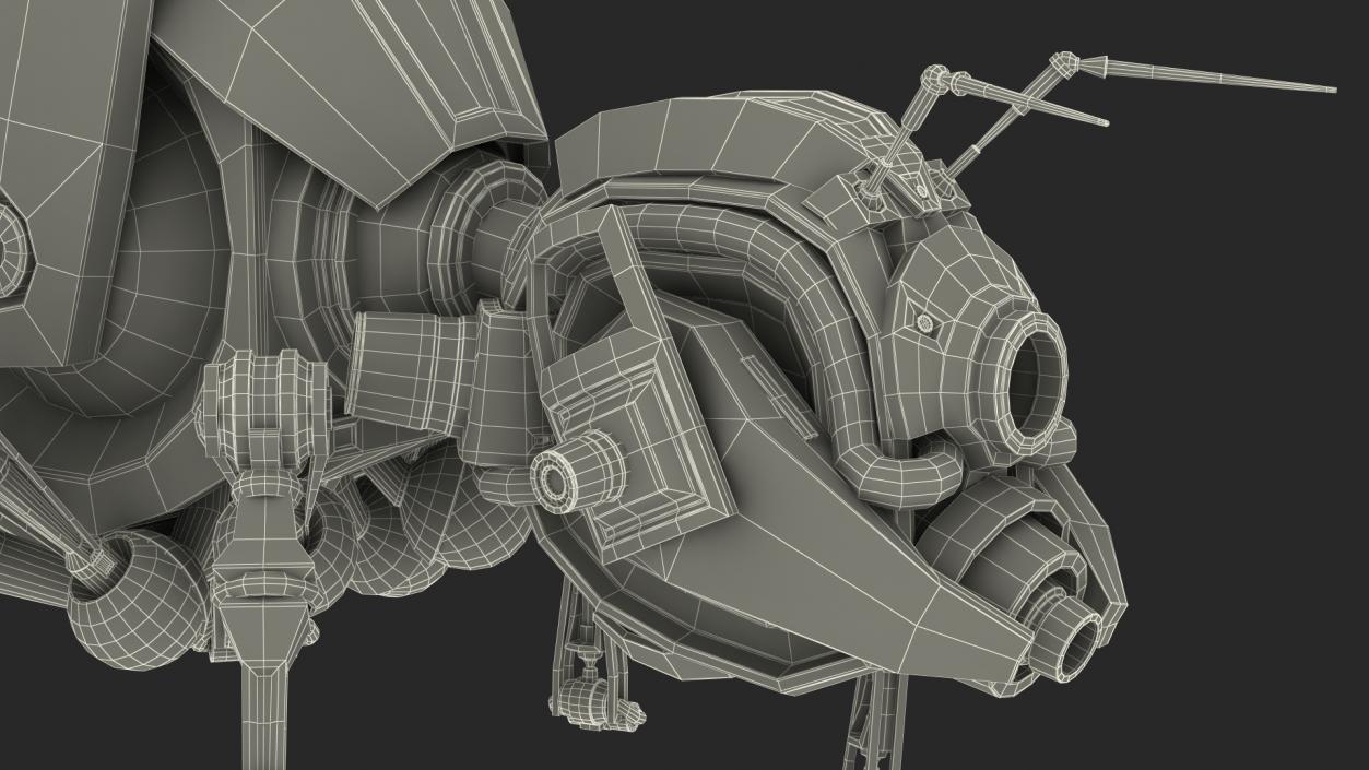 3D Robot Bee Yellow