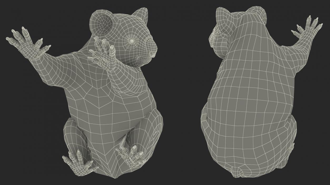 3D Australian Koala Rigged model