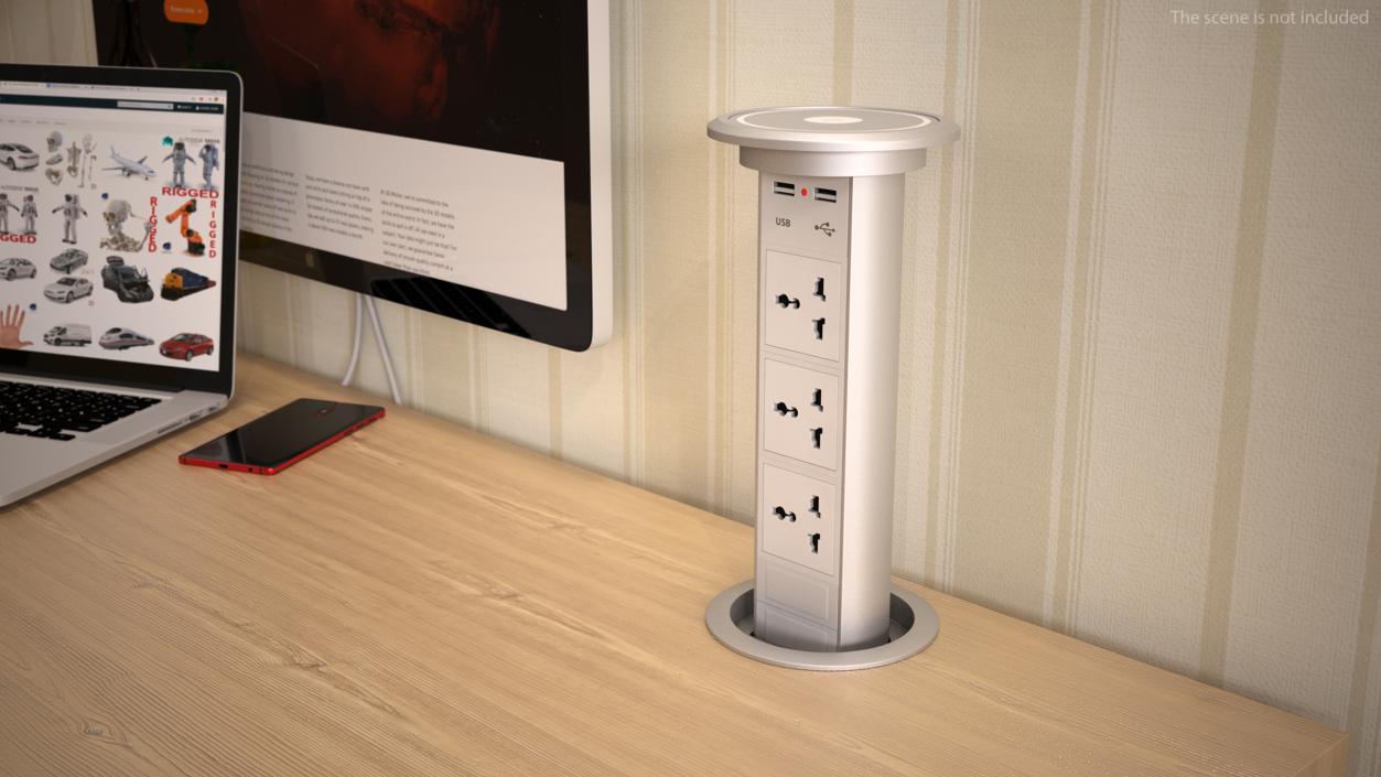 3D Hidden Pop-up Outlet White