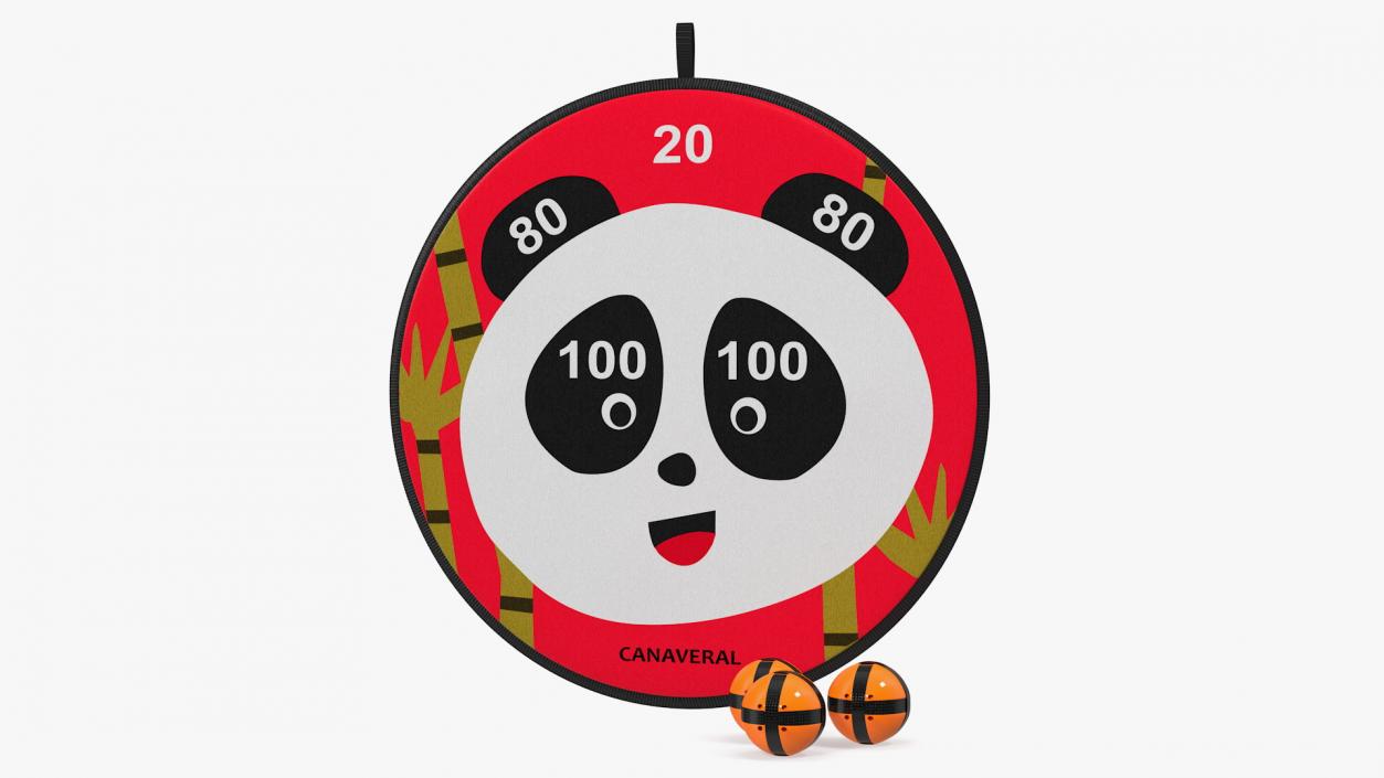 3D Canaveral Panda Velcro Dartboard Game Set