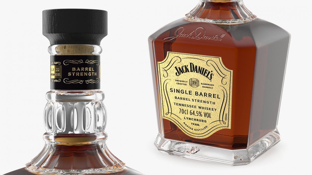 3D model Whiskey Jack Daniels Light Single-Barrel