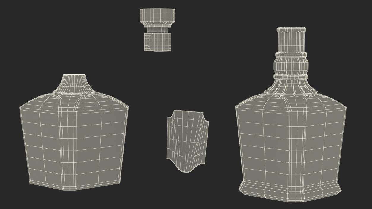 3D model Whiskey Jack Daniels Light Single-Barrel