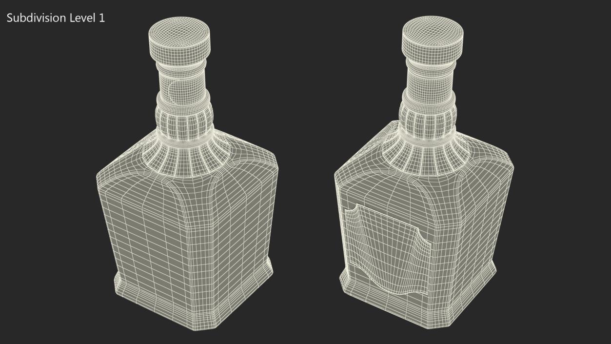 3D model Whiskey Jack Daniels Light Single-Barrel