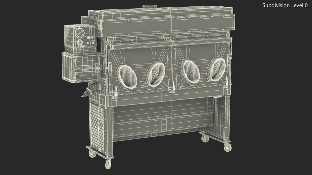 3D Compounding Aseptic Isolator model