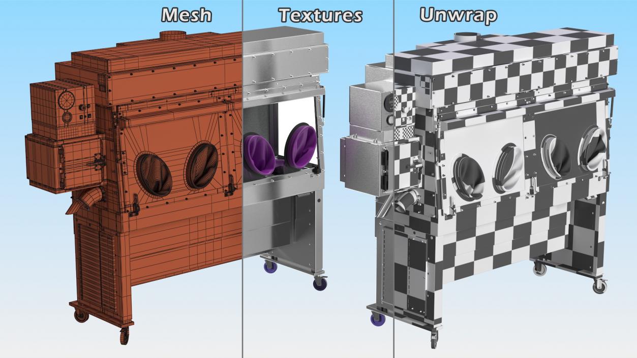 3D Compounding Aseptic Isolator model