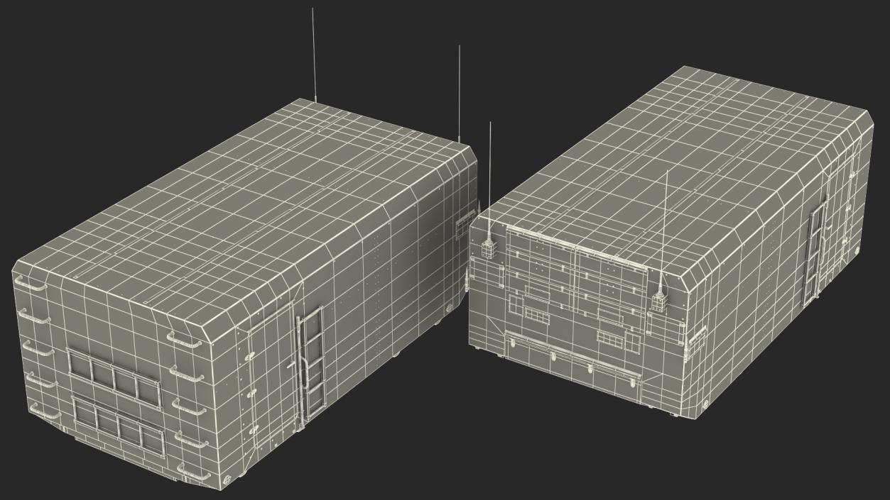 3D Desert Radar Cabin model