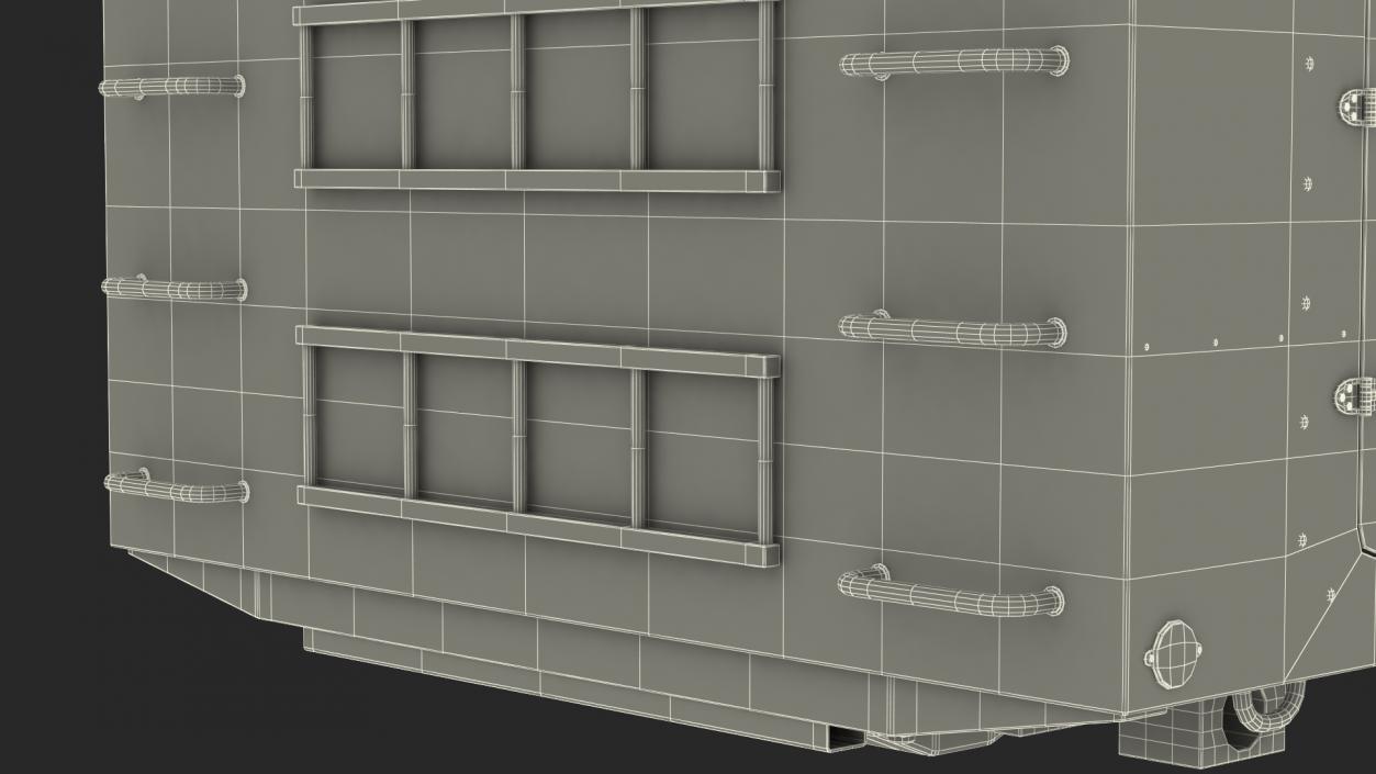 3D Desert Radar Cabin model