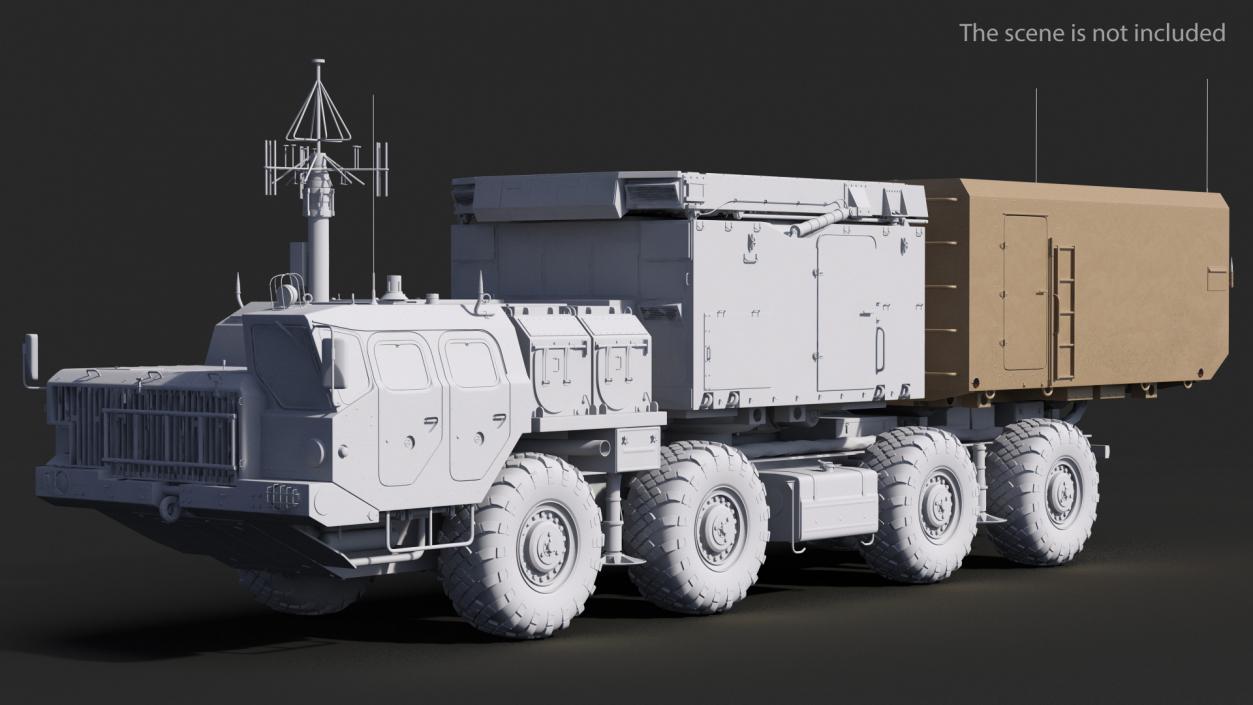 3D Desert Radar Cabin model