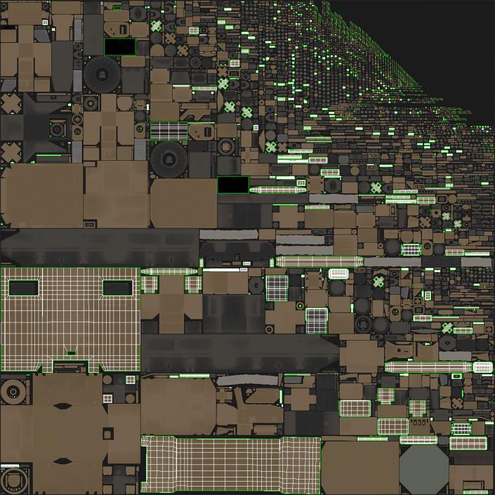 3D Desert Radar Cabin model