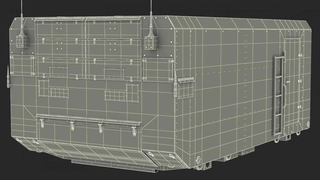 3D Desert Radar Cabin model