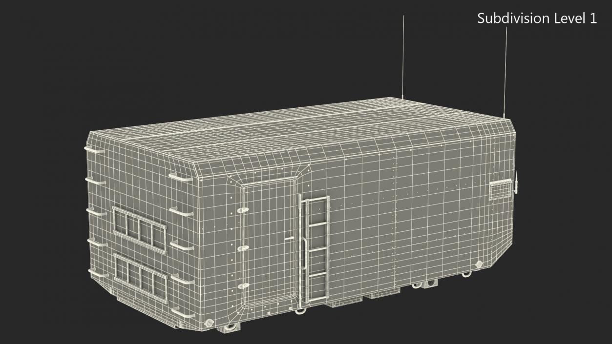 3D Desert Radar Cabin model