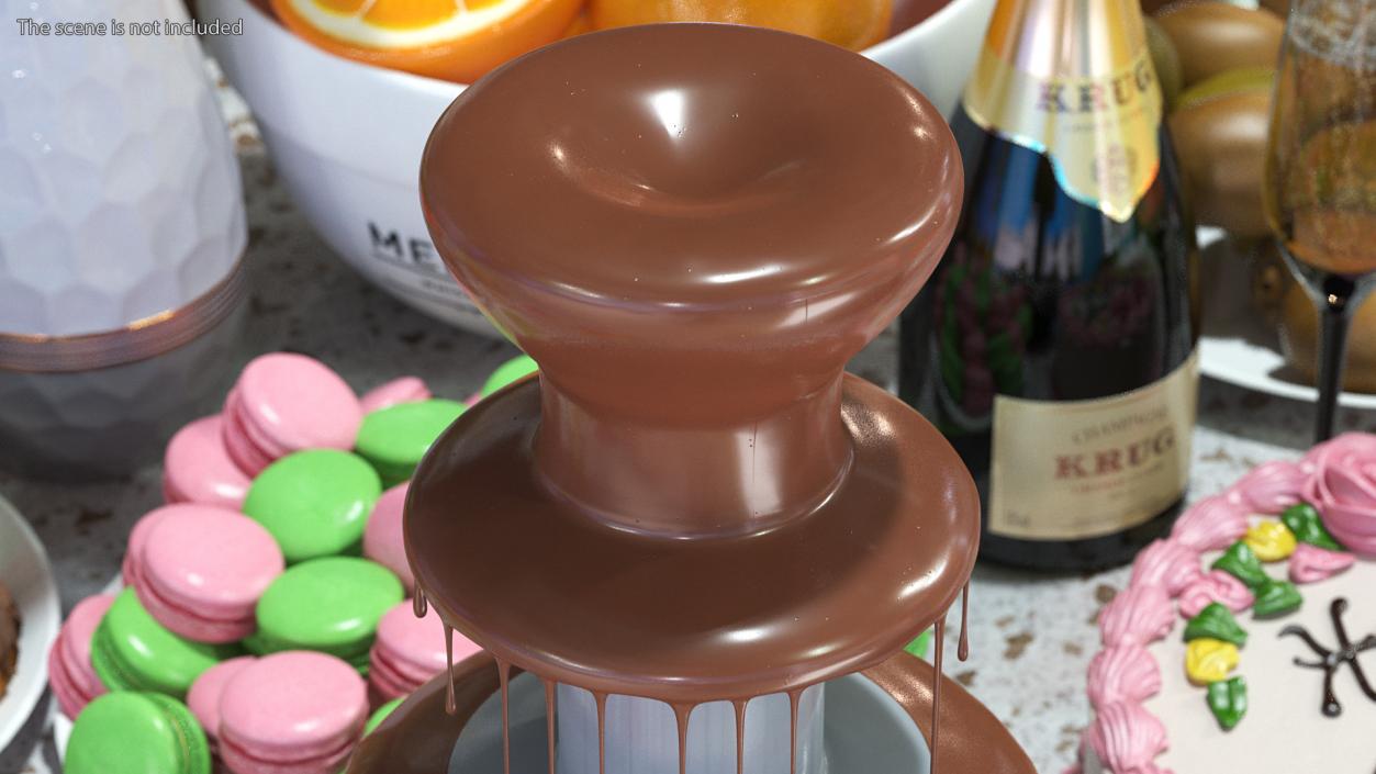 3D Chocolate Fountain model