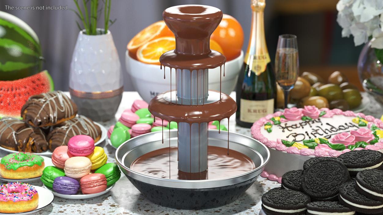 3D Chocolate Fountain model