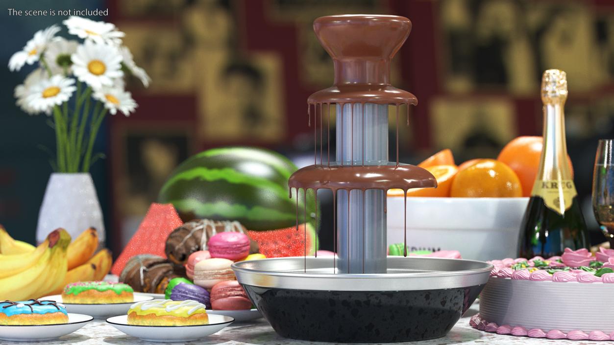 3D Chocolate Fountain model