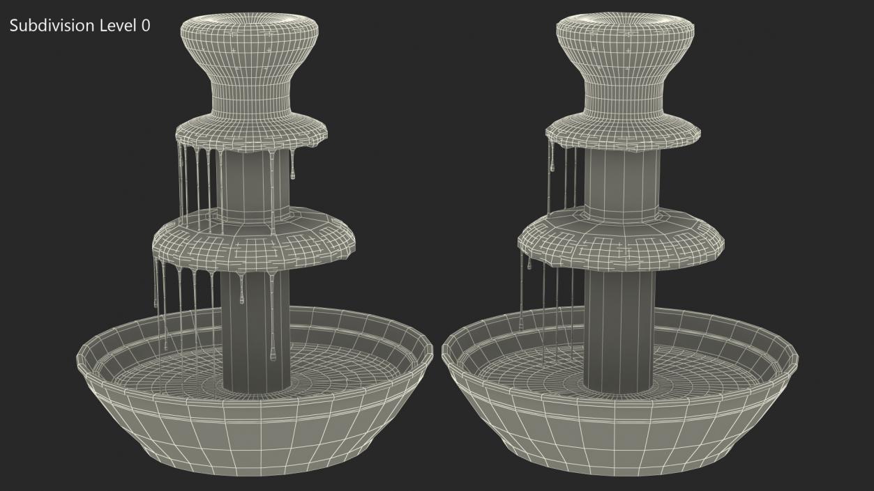 3D Chocolate Fountain model