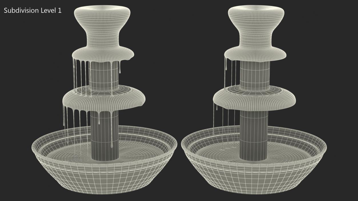 3D Chocolate Fountain model