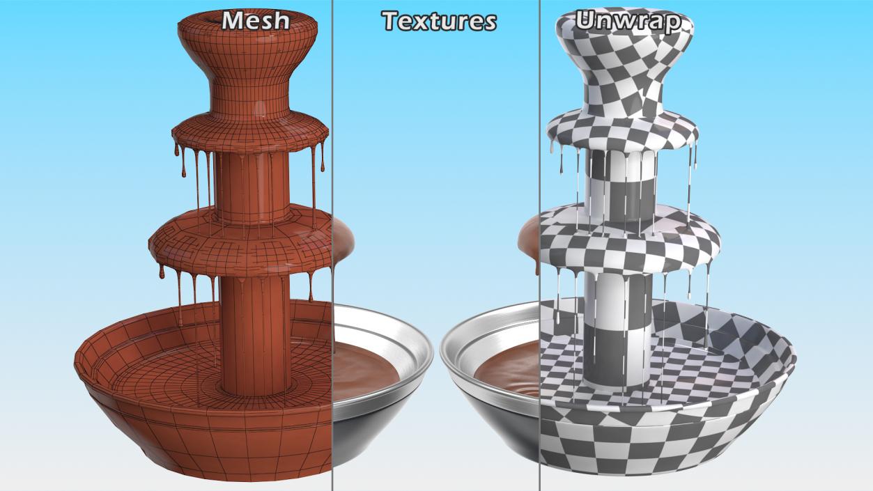 3D Chocolate Fountain model