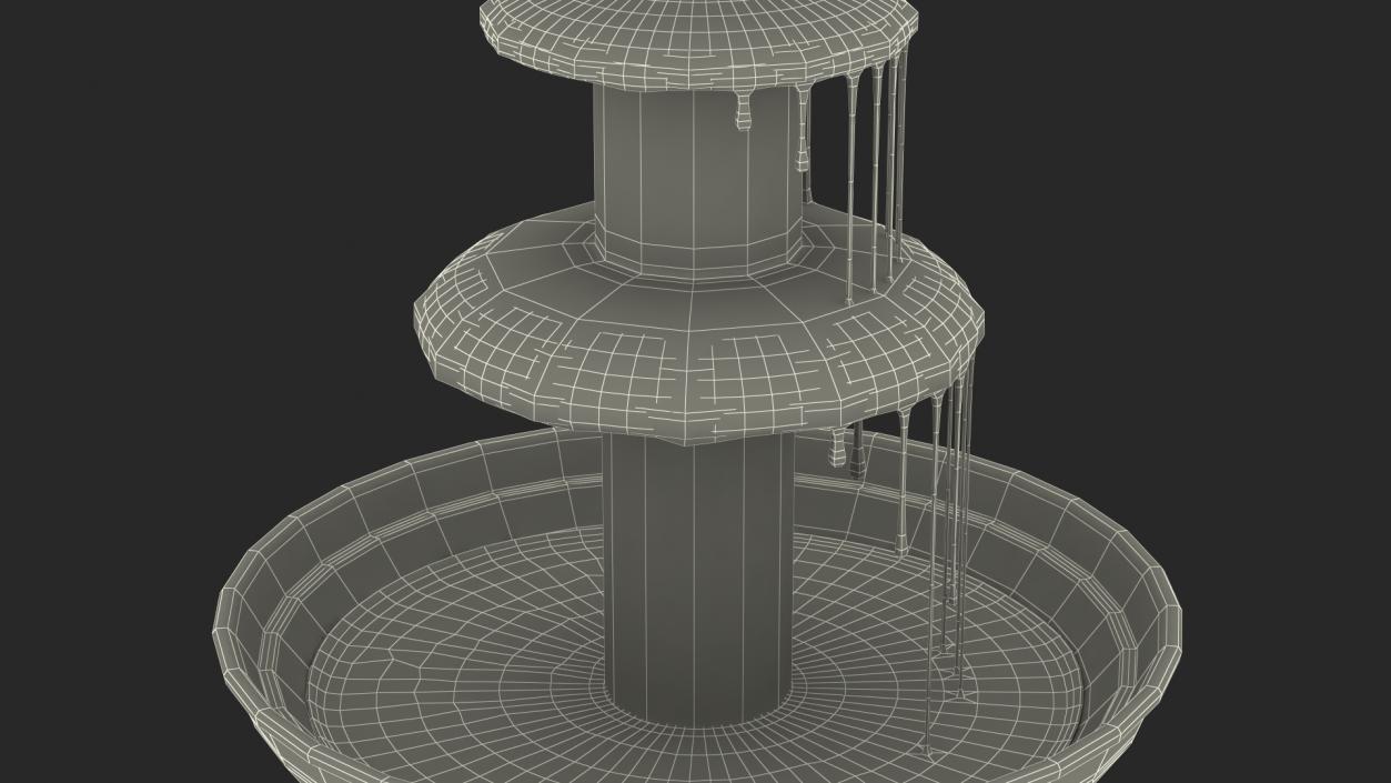 3D Chocolate Fountain model