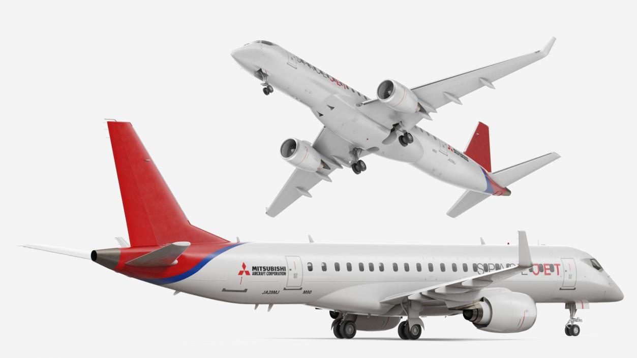 3D Mitsubishi SpaceJet M90 model