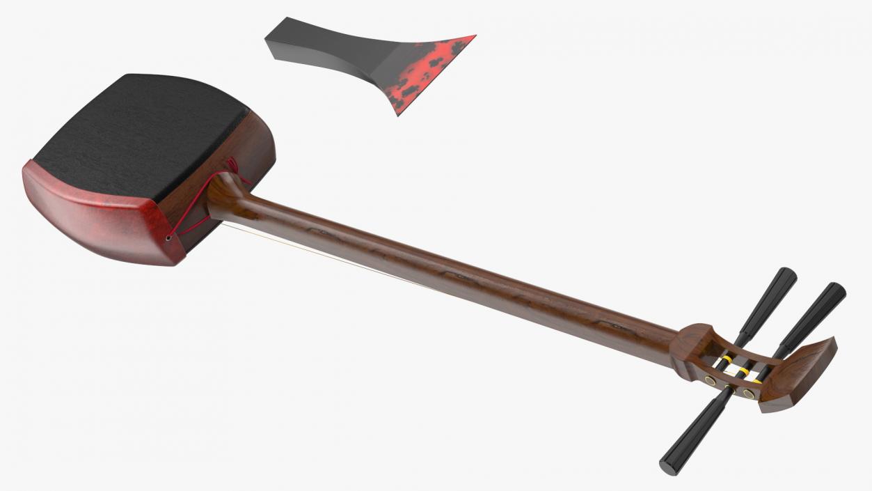 Shamisen Black 3D model