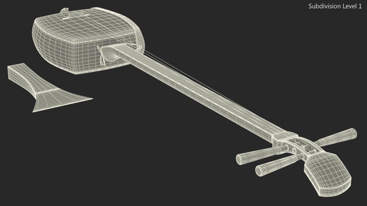 Shamisen Black 3D model