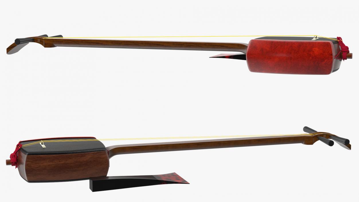 Shamisen Black 3D model