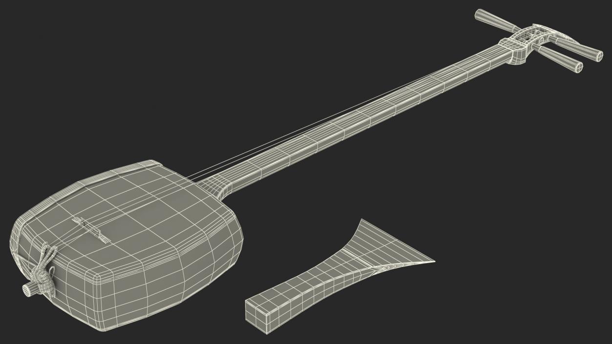 Shamisen Black 3D model