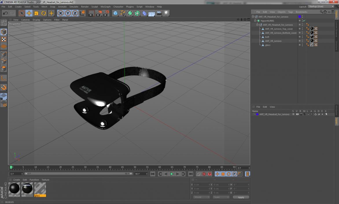 3D model ANT VR Headset for Lenovo