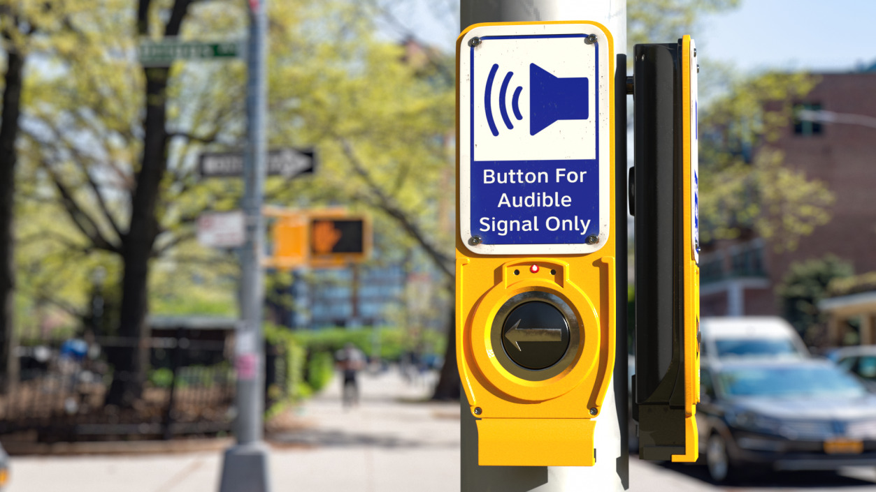 Audible Signal Crosswalk Button(1) 3D model