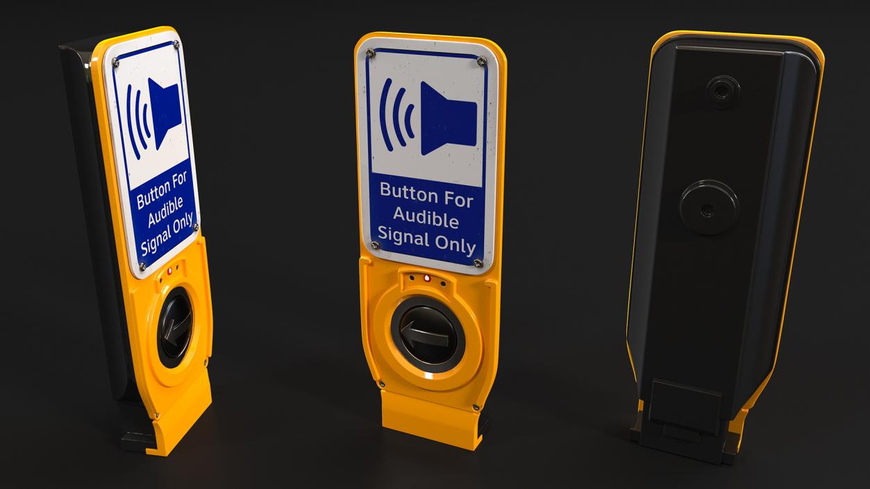 Audible Signal Crosswalk Button(1) 3D model