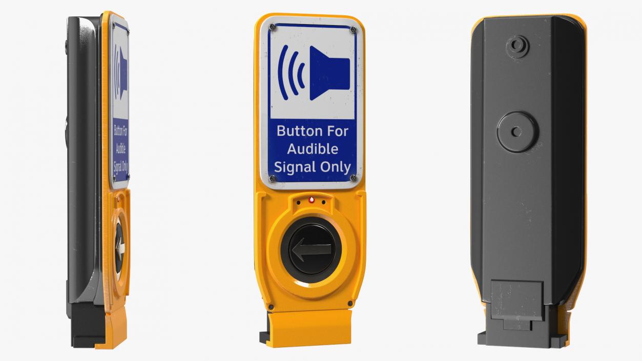 Audible Signal Crosswalk Button(1) 3D model