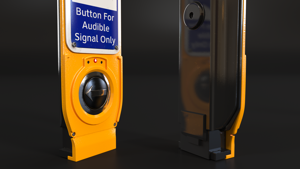 Audible Signal Crosswalk Button(1) 3D model