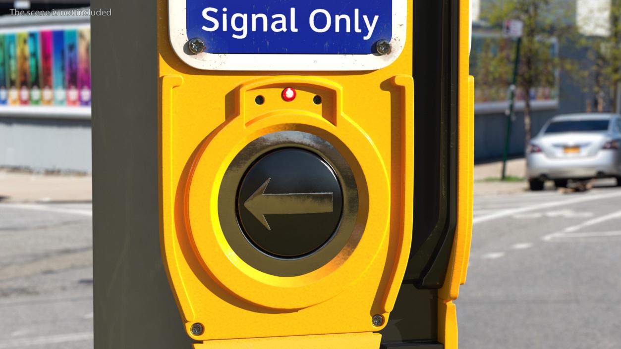 Audible Signal Crosswalk Button(1) 3D model