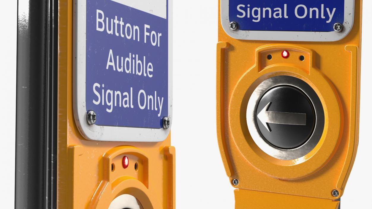 Audible Signal Crosswalk Button(1) 3D model