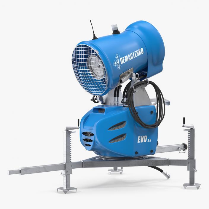 Demaclenko EVO MMK Snow Gun Rigged 3D model