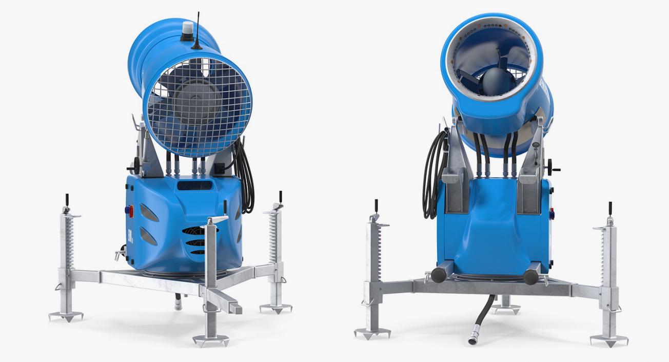 Demaclenko EVO MMK Snow Gun Rigged 3D model