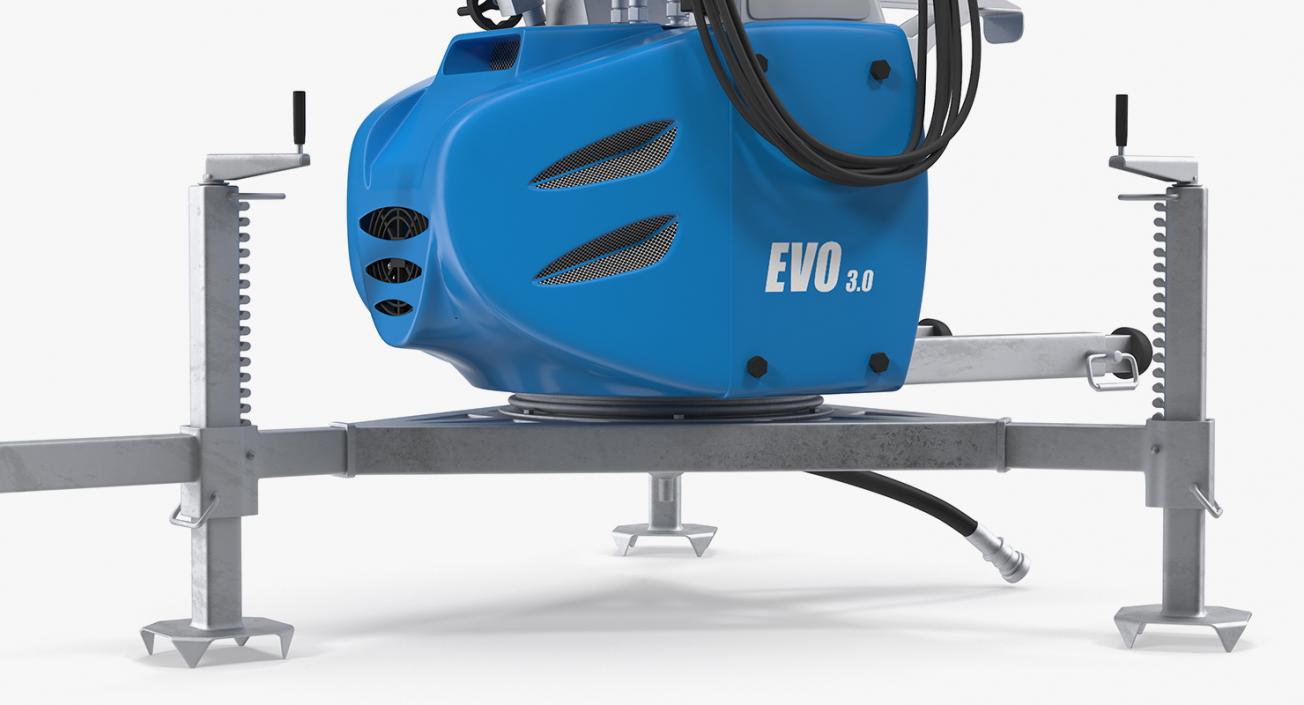 Demaclenko EVO MMK Snow Gun Rigged 3D model