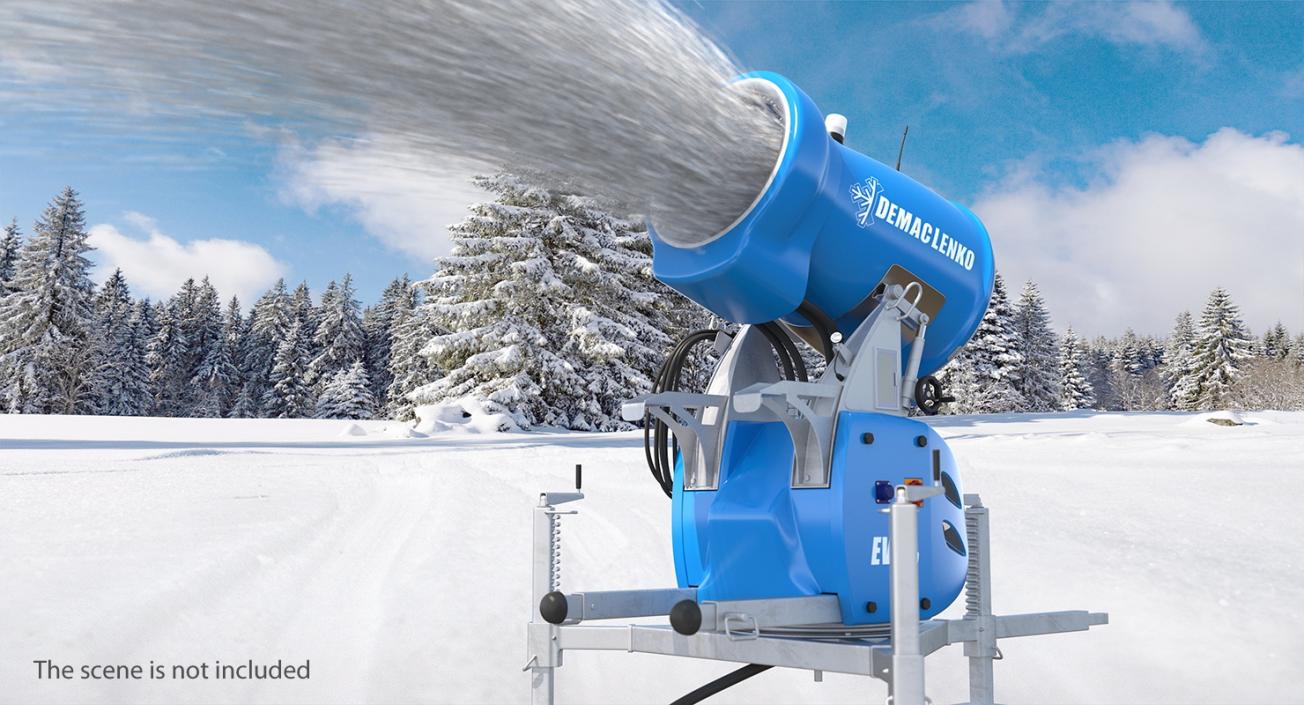 Demaclenko EVO MMK Snow Gun Rigged 3D model