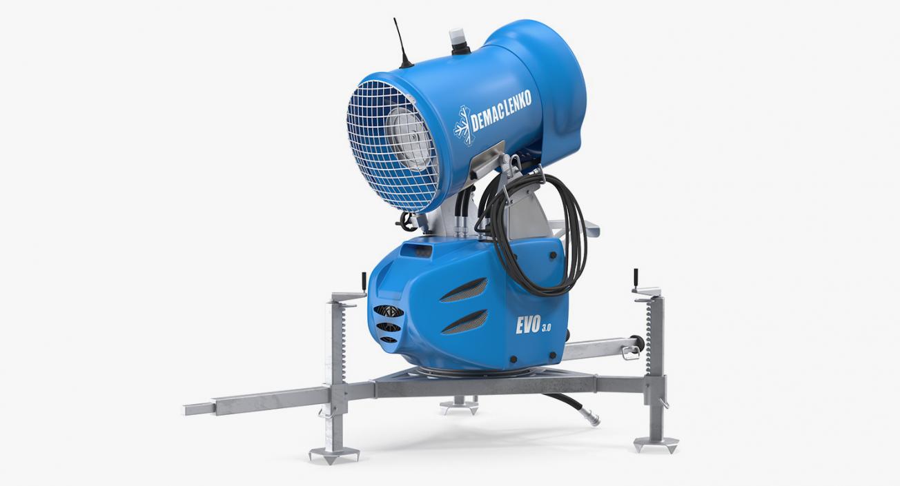 Demaclenko EVO MMK Snow Gun Rigged 3D model