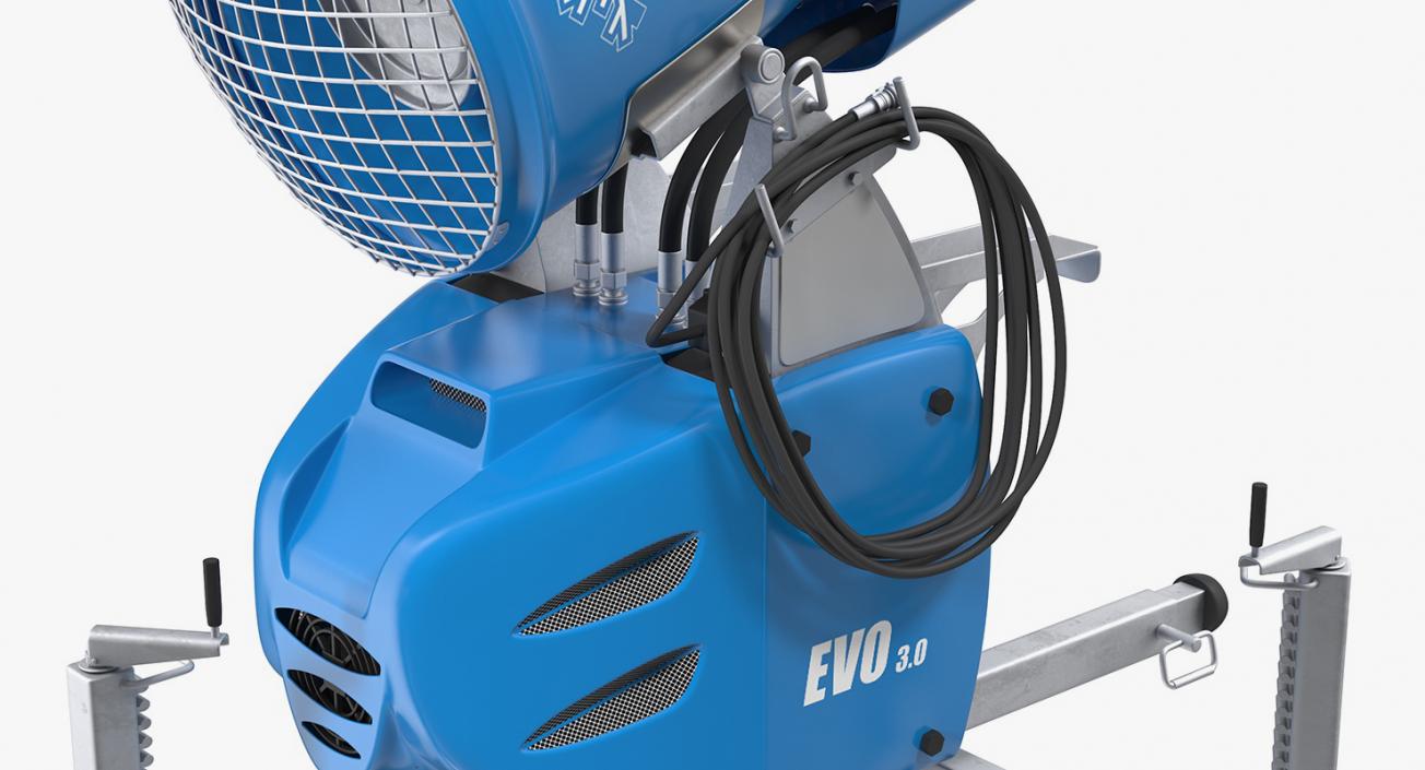 Demaclenko EVO MMK Snow Gun Rigged 3D model