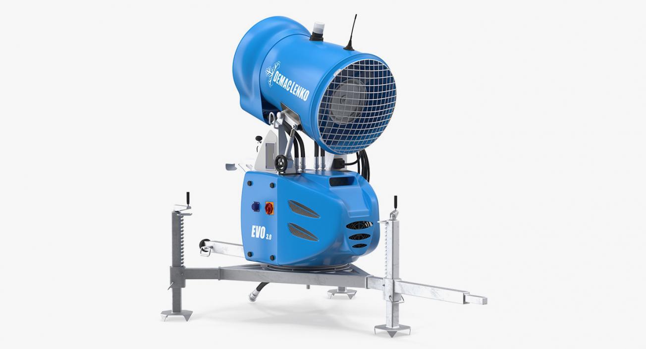 Demaclenko EVO MMK Snow Gun Rigged 3D model