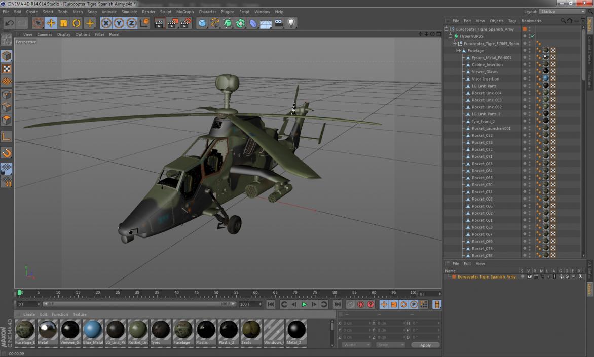 Eurocopter Tigre Spanish Army 3D model