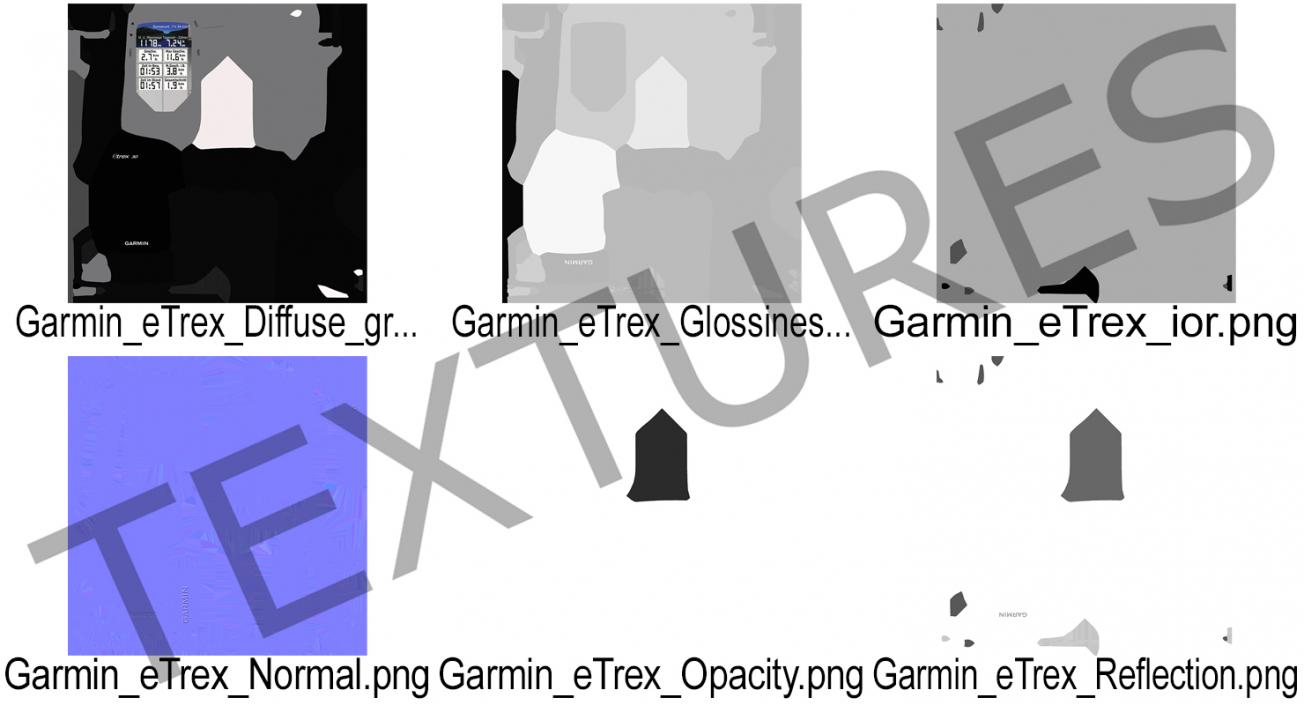 Outdoor GPS Garmin eTrex 3D model