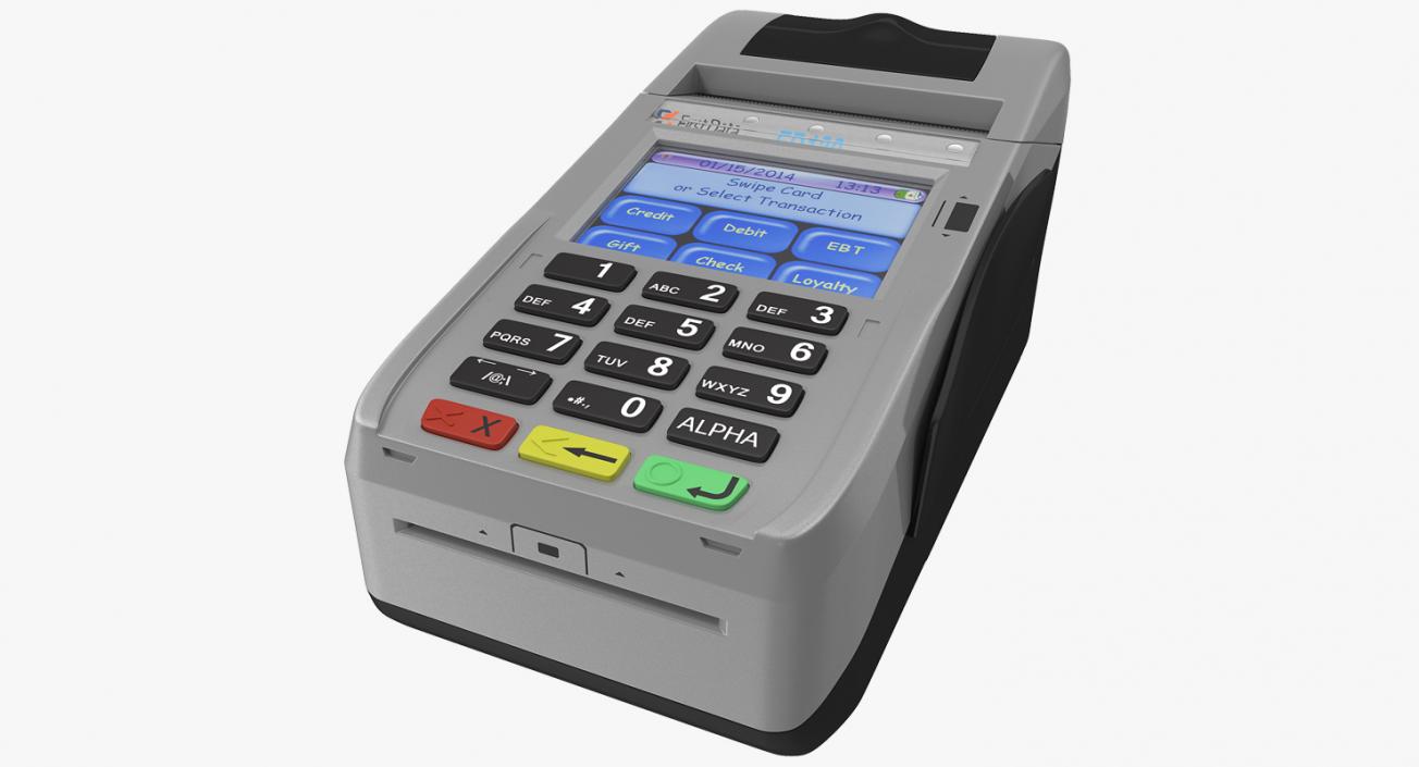 3D Card Terminal model