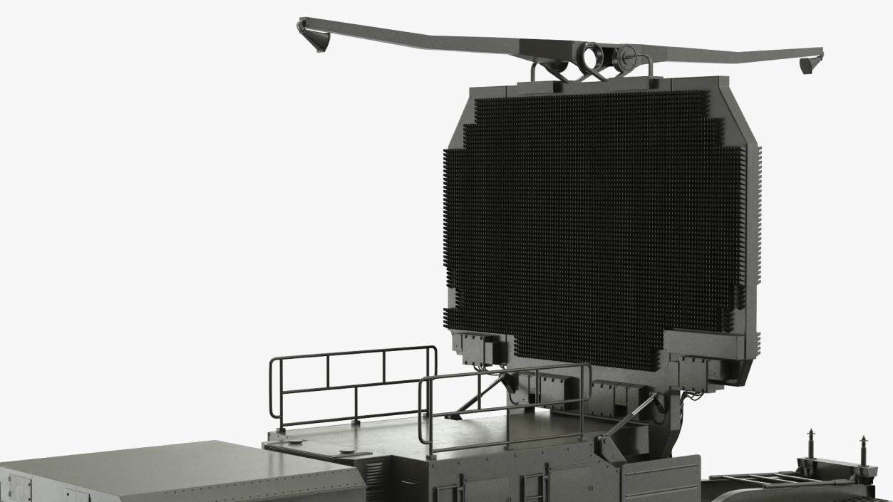 Long Range Radar TOMBSTONE 64N6 Trailer 3D model