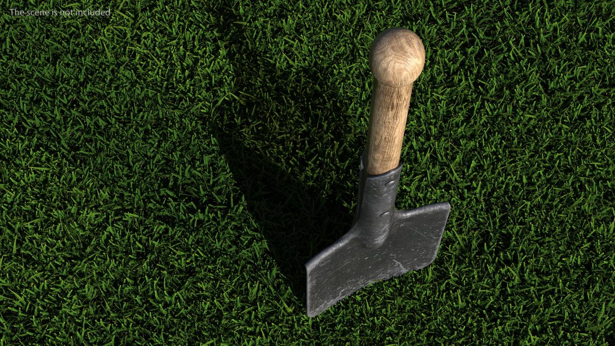 3D Camping Shovel Military Used model