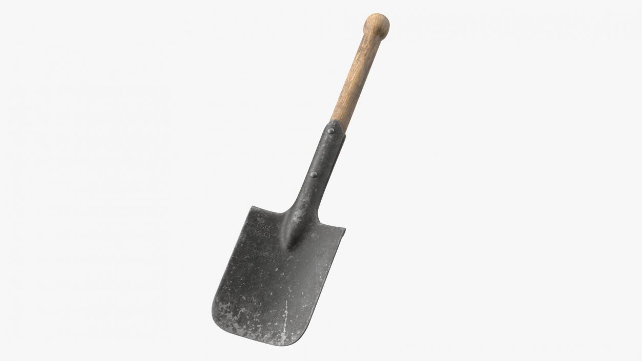 3D Camping Shovel Military Used model