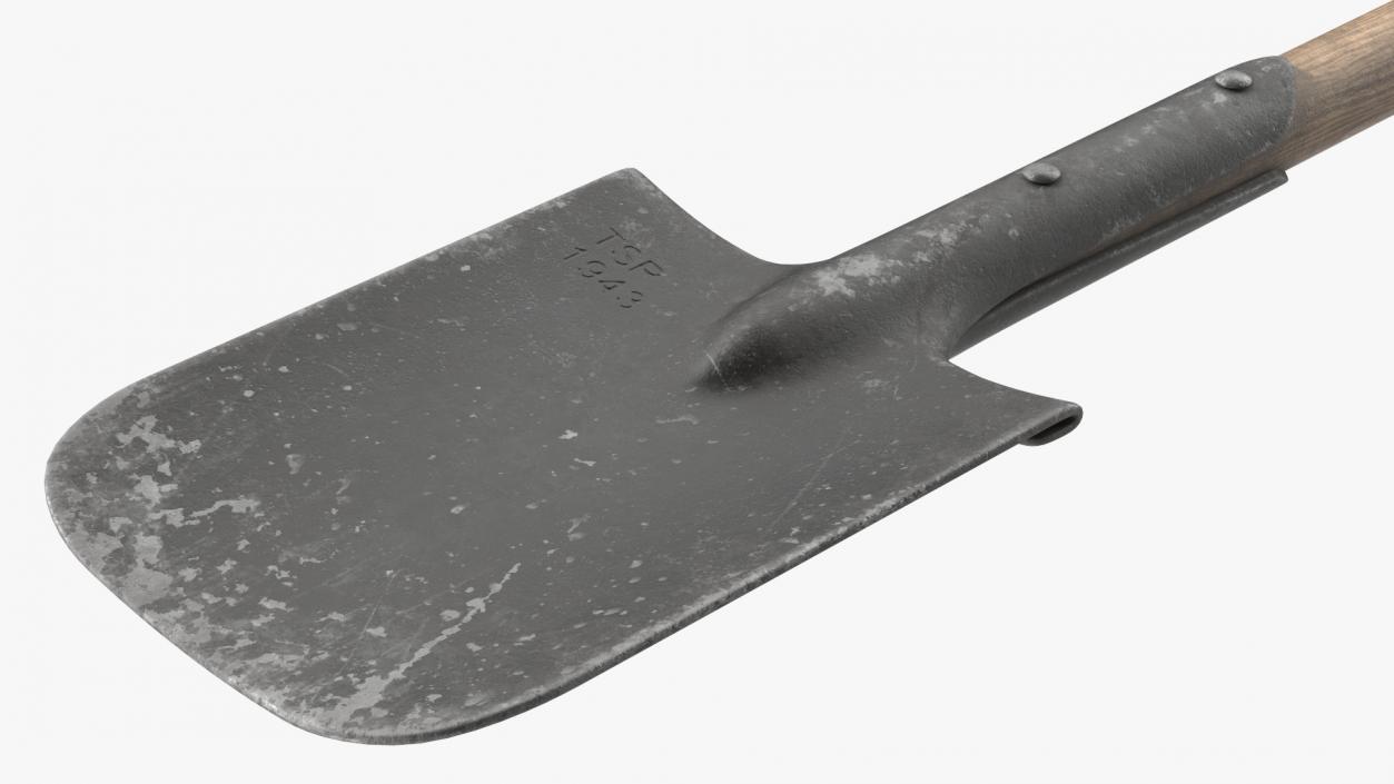 3D Camping Shovel Military Used model