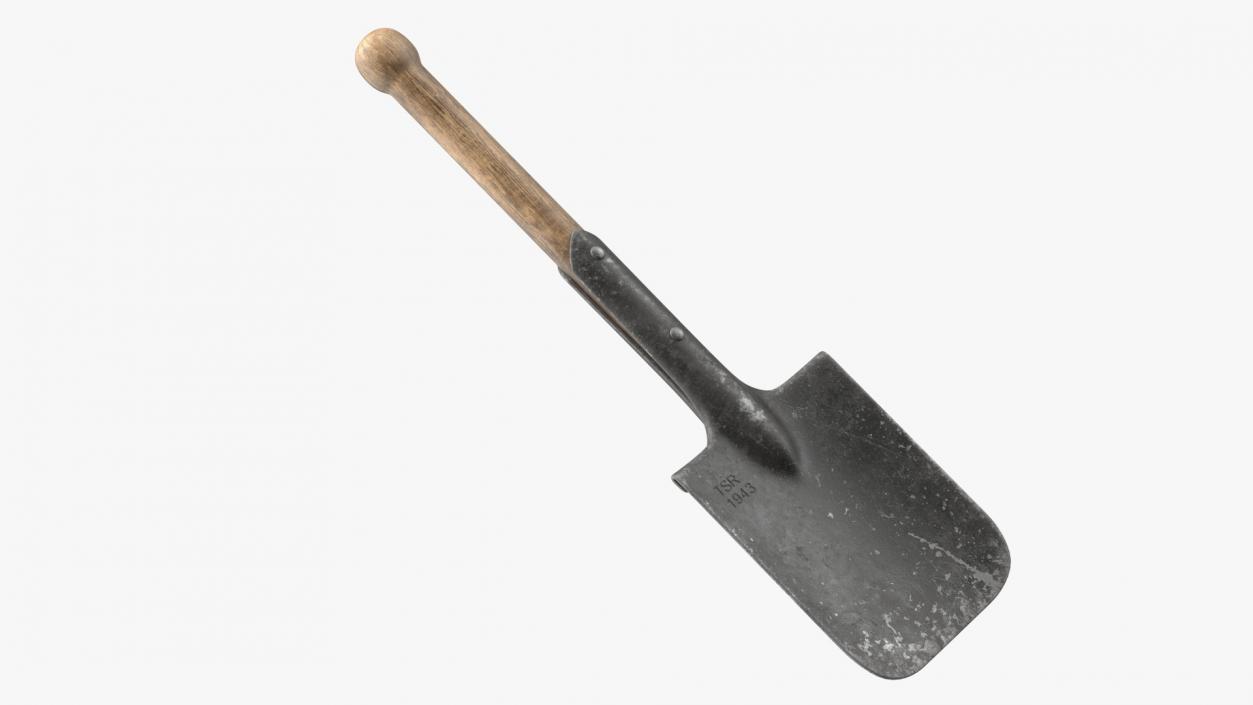 3D Camping Shovel Military Used model